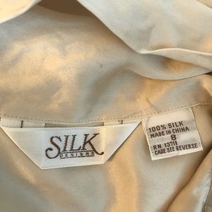 100% silk vintage blouse.